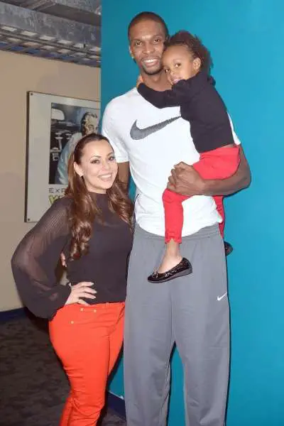 Adrienne Williams Bosh and Kids with husband